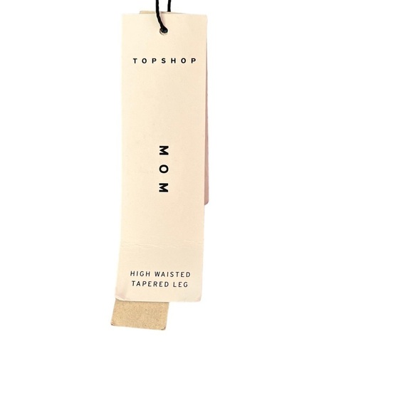 NWT Topshop high Waisted Tapered Leg Medium Wash Jeans Size 6 - Picture 4 of 6